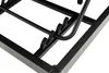 A close-up view of a black metal frame with a black plastic component holding a rod. Produktbild-Vorschau
