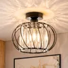 ZMH Deckenleuchte Kristall Deckenlampe 25cm Flur Flurlampe Produktbild-Vorschau 1