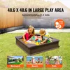 SucceBuy Sandkasten mit Abdeckung, 48,6 x 48,6 x 12,4 Zoll Produktbild-Vorschau 2