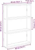 Étagère murale chêne artisanal 43x9x60 cm bois d'ingénierie Voir les images du produit 8