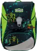 A scout backpack with a pixelated geometric pattern and attached pixelated monster charms. Anteprima dell’immagine prodotto