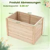 COSTWAY Erhöhtes Hochbeet Holz, Gartenbeet tief, Produktbild-Vorschau 3