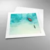 Poster - Poster ohne Rahmen - Insel Boot Schiff Ozean - Produktbild-Vorschau 3