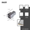 Dalsys 5x Endstück Fliesenprofil 10mm Quadratprofil Produktbild-Vorschau 2
