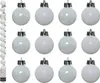 Weihnachtskugeln Kunststoff 3cm 14er Set - Weiß irisierend Produktbild-Vorschau