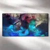 Küche Wohnzimmer Wand Leinwand Uhr 60x30 Malerei abstrakte Produktbild-Vorschau 2