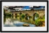 Bild 60x40 MDF-Rahmen Wandkunst Architektur River Bridge Produktbild-Vorschau 1