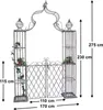 DanDiBo Rosenbogen mit Tor Pforte Metall 275x170 cm Produktbild-Vorschau 2