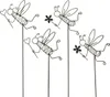 Blumenstecker Metall Bienen Schwarz Deko Gartenstecker Set Produktbild-Vorschau 1