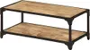 vidaXL Couchtisch 90x45x35 cm Raues Massives Mangoholz -  Produktbild-Vorschau 11