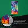 Leinwand Wanduhr Wandkunst Uhr Quarz 30x60 abstrakte bunte Produktbild-Vorschau 5
