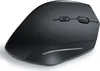 A black ergonomic computer mouse is shown against a white background. Produktbild-Vorschau