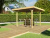 weka Gartenlaube 657 Gr. 1 262 x 262cm, 16 mm Dachschalung Produktbild-Vorschau 4