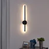 Nowoczesna kinkiet w kolorze czarnym, 60 cm, z diodami LED Podgląd zdjęcia produktu 1
