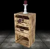 Stück geflammter/brauner Holzschrank mit Schubladen 68cm x Produktbild-Vorschau 1