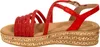 Gabor 64.555 Damen Sandalette - Riemchen Sandalen rot Produktbild-Vorschau 4