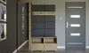 Garderoben-Set Nela II mit Spiegel, Polstergarderobe mit Produktbild-Vorschau 2