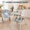 Baby Vivo Design 2in1 Kinderhochstuhl - Oscar Türkis Produktbild-Vorschau 3