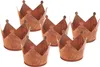 Teelichthalter KRONE ca. 6,5 x 5 cm in Rost Optik - 6er Set Produktbild-Vorschau 1
