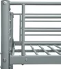 vidaXL Rám patrové postele Grey Metal 140x200 cm/90x200 cm Náhled obrázku produktu 4