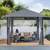 Sekey Pavillon 3x3 Gartenpavillon Terrassenpavillon 4 Produktbild-Vorschau 2