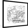 MuchoWow® Gerahmtes Poster Karte - Mountain Champlain - Produktbild-Vorschau 1