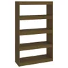 vidaXL Bücherschrank/Raumteiler Honigbraun 80x30x135,5 cm Produktbild-Vorschau 2