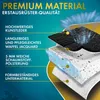 A layered diagram illustrating the materials used in a product, with text labels describing each layer. Produktbild-Vorschau