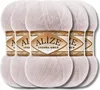 Alize 5x 100g, hilo de angora dorado, color sólido, ideal Vista previa de la imagen del producto 1