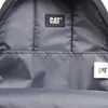 Close-up view of the interior of a backpack, showing the lining and brand labels. Produktbild-Vorschau