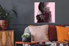 MuchoWow® Poster Kakadu - Rosa - Schwarz 50x50 cm - Produktbild-Vorschau 2