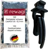 rewagi 100 Drehgleiter PIR schwarz & 100 Gardinenhaken Produktbild-Vorschau 1