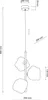 Pendelleuchte Metall Rauchglas G9 29 cm breit H: max. 90 cm Produktbild-Vorschau 7