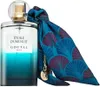 A bottle of Goutal perfume with a decorative scarf tied around its neck. Voir les images du produit
