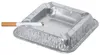 100x Alu Aschenbecher aus kräftigem Aluminium eckig 12,6 x Produktbild-Vorschau 2