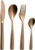A set of four bronze-colored cutlery items arranged vertically against a white background. Produktbild-Vorschau