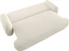 A top-down view of a cream-colored sofa. Voir les images du produit
