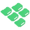 Five green battery holders are arranged on a white background. Produktbild-Vorschau
