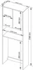 BDW Armoire pour machine à laver 180x64x30 cm, Armoire Voir les images du produit 4