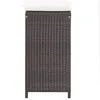 vidaXL 7-tlg. Gartenbar-Set mit Auflagen Poly Rattan Braun Produktbild-Vorschau 15