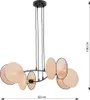 Lampa wisząca z abażurami 4 kremowe koła regulowana MOTIF Podgląd zdjęcia produktu 7