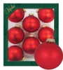 Christbaumkugeln Weihnachtskugeln Glas Ø 7 cm 8 Stück Produktbild-Vorschau 2