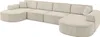 ALTDECOR Ecksofa in U-Form MARI-U2 - 388x171x79,5 cm Beige Produktbild-Vorschau 2