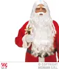 A person dressed as Santa Claus holding a bell. Produktbild-Vorschau