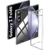 A clear protective case for a Samsung Galaxy Z Fold 6 5G phone is shown in a studio setting. Produktbild-Vorschau