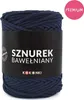 KOKONKI Premium Makramee Garn Baumwolle 5mm 100m Marineblau Produktbild-Vorschau 2