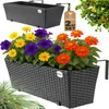 CASARIA® Blumenkasten 2er Set 11 Liter Montagehalterung Produktbild-Vorschau 1