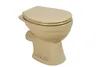 sanicomfort Stand-WC beige spülrandlos, Abgang waagrecht, Produktbild-Vorschau 1