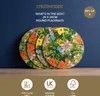 4er Set Tischsets, Platzsets rund Floral Blumen bunt Kork Produktbild-Vorschau 4