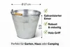 Zinkeimer Metalleimer 10 Liter 27 x 25 cm Bierkühler mit Produktbild-Vorschau 3